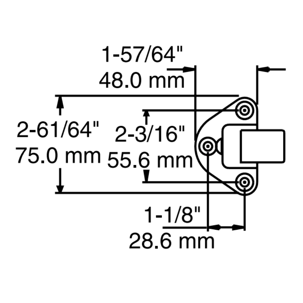 Shop Now! Hardware Kason Kason WalkIn Latches and Strikes